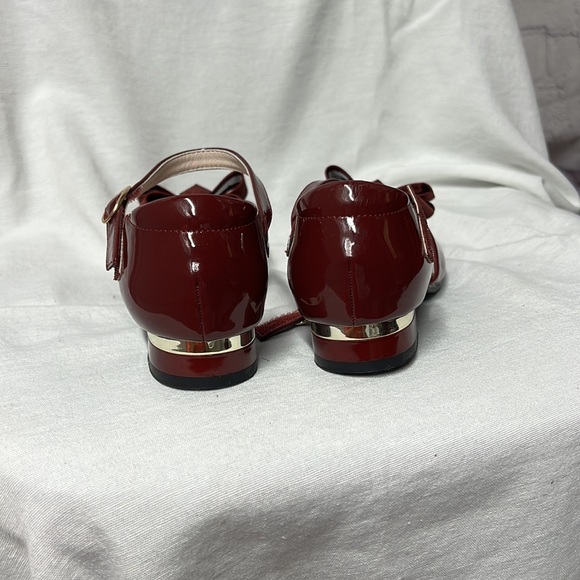 Girls burgundy patent shoes - Picture 2 of 5